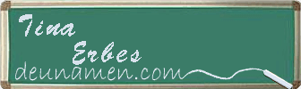 Tina Erbes Visitenkarte